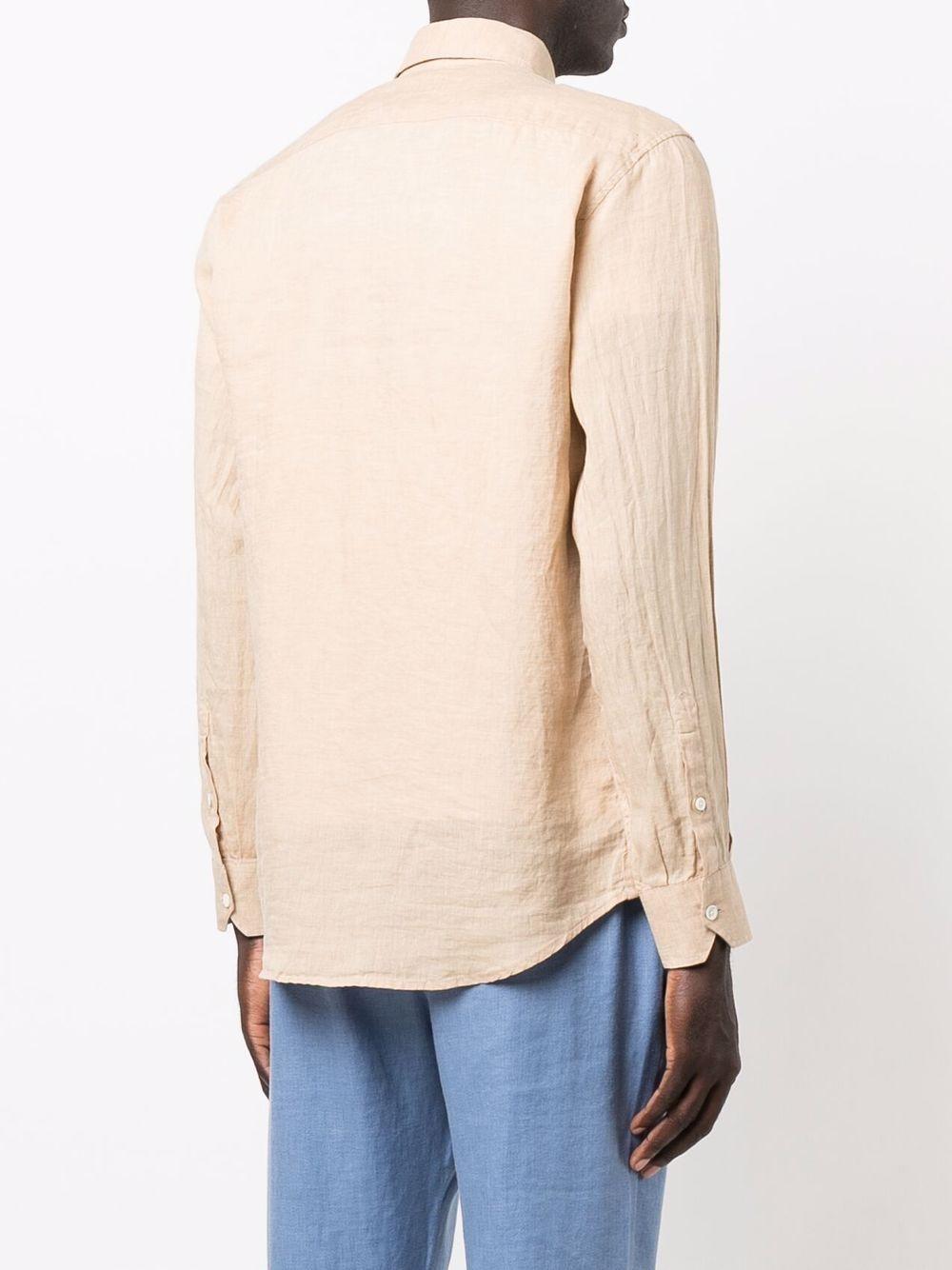 Camicia a maniche lunghe in beige Frescobol carioca - uomo 
