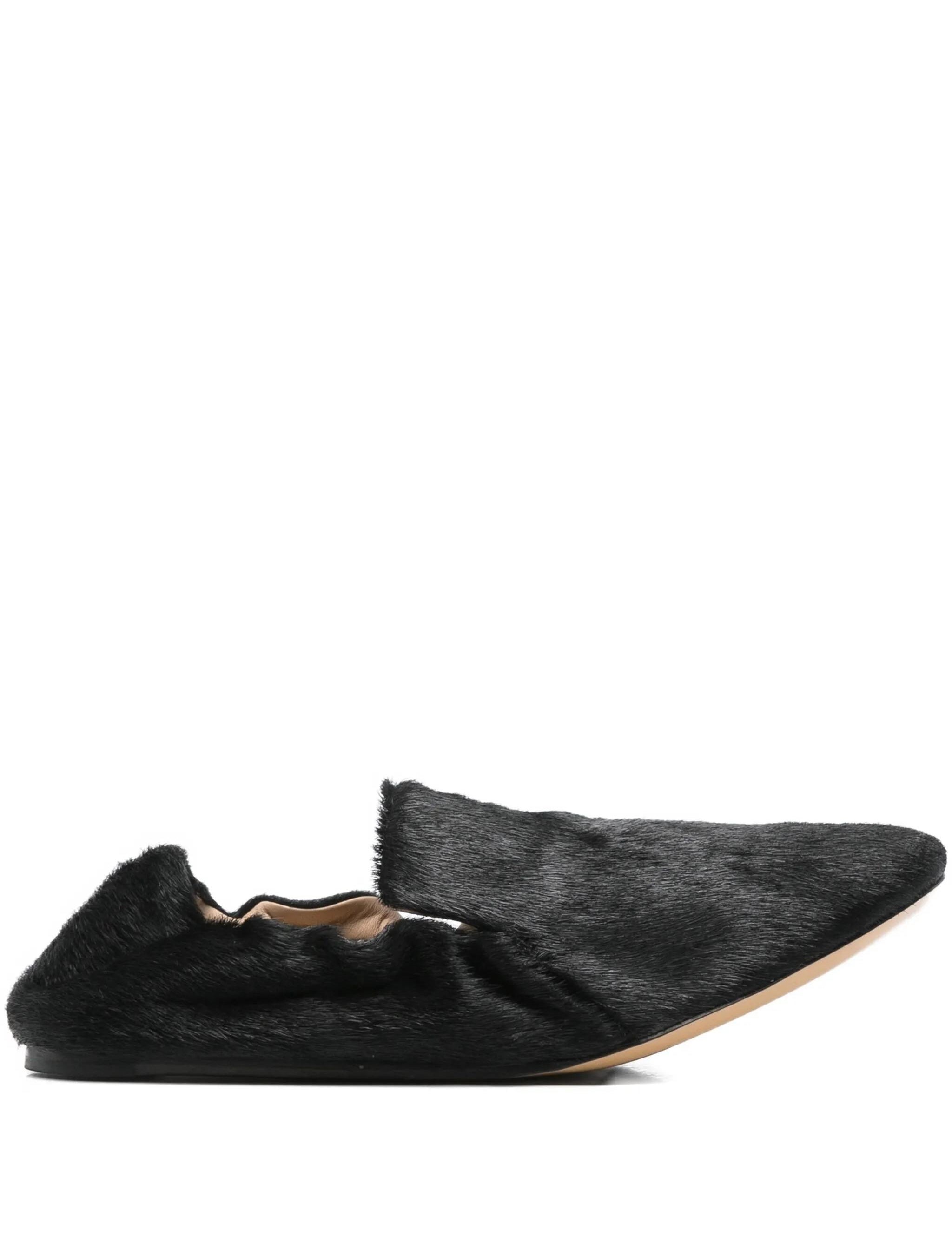 Mocassini con bordi in in nero pellicciaLe monde beryl - donna 