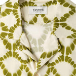 Camicia a fantasia in beige e verde Laneus - uomo 