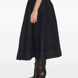 Gonna midi svasata in blu Self-Portrait - donna 
