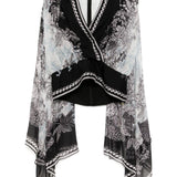 Blusa con stampa in bianco e nero Elie Saab - donna 