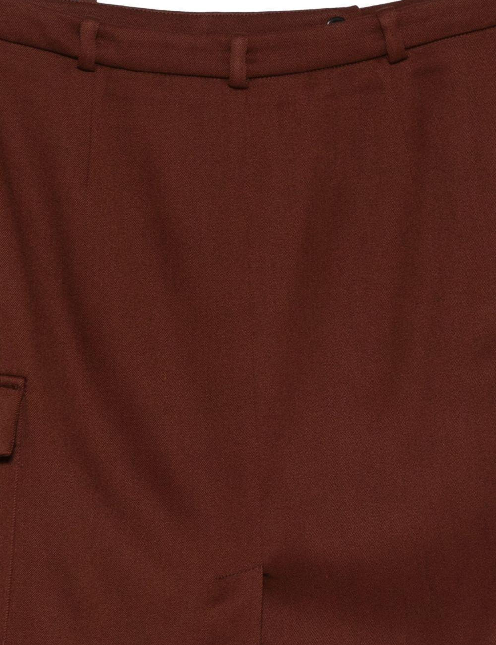 Gonna dritta con spacchi in bordeaux Loulou de saison - donna 