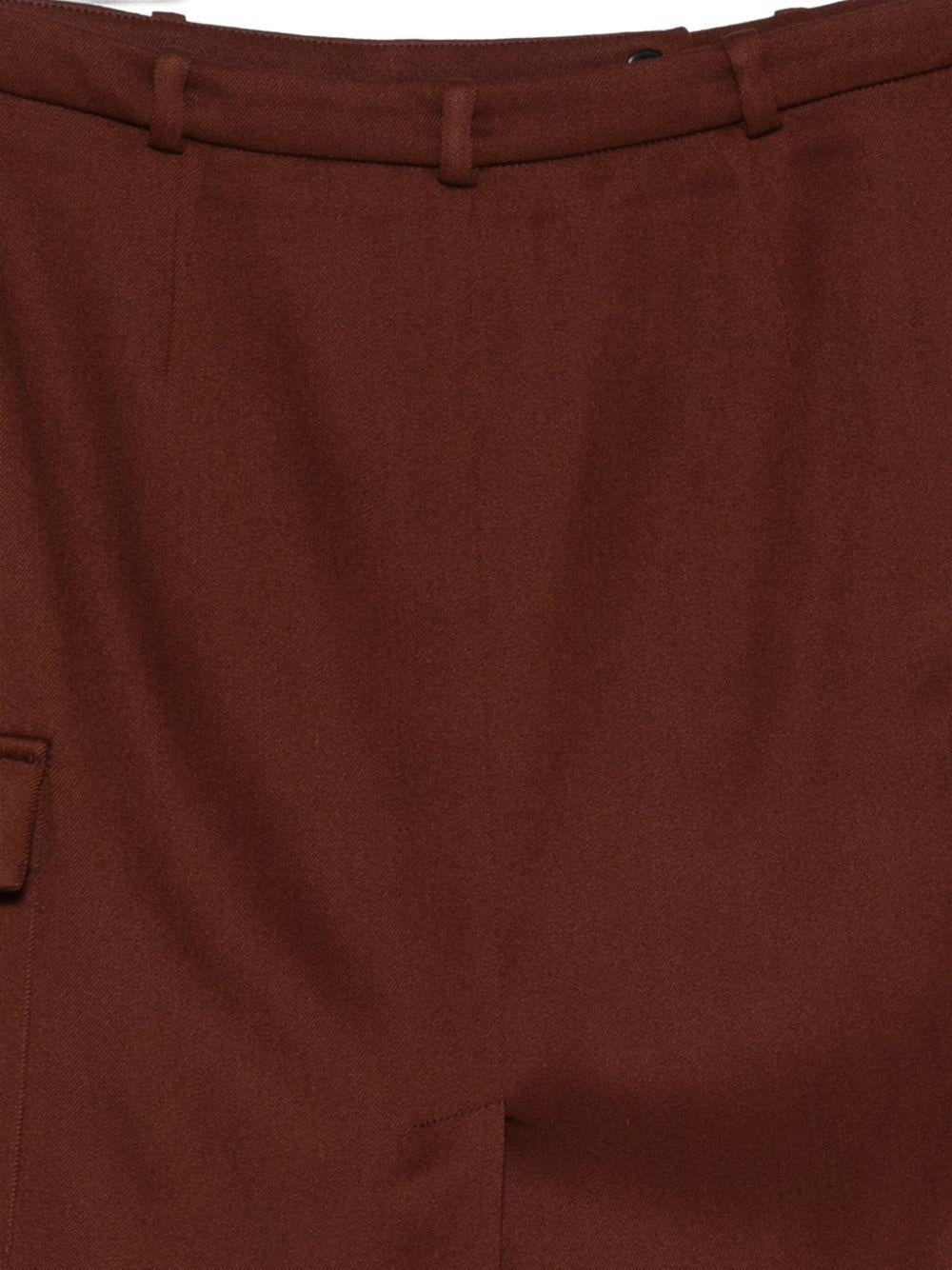 Gonna dritta con spacchi in bordeaux Loulou de saison - donna 