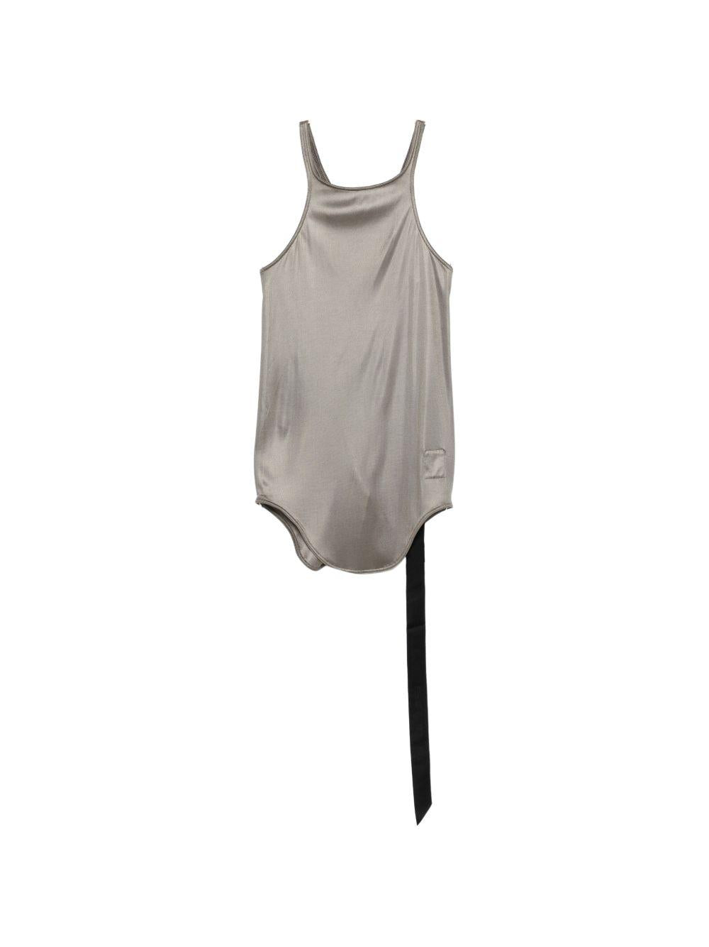 Canotta con scollo olimpionico in grigio Rick owens drkshdw - donna 