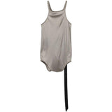 Canotta con scollo olimpionico in grigio Rick owens drkshdw - donna 
