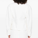 Giacca doppiopetto con decorazione in bianco Alessandra Rich - donna 