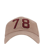 Cappello da baseball con applicazione in beige Golden goose - unisex 