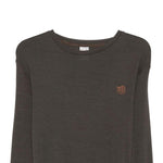T-shirt a maniche lunghe in marrone Ranra - uomo 