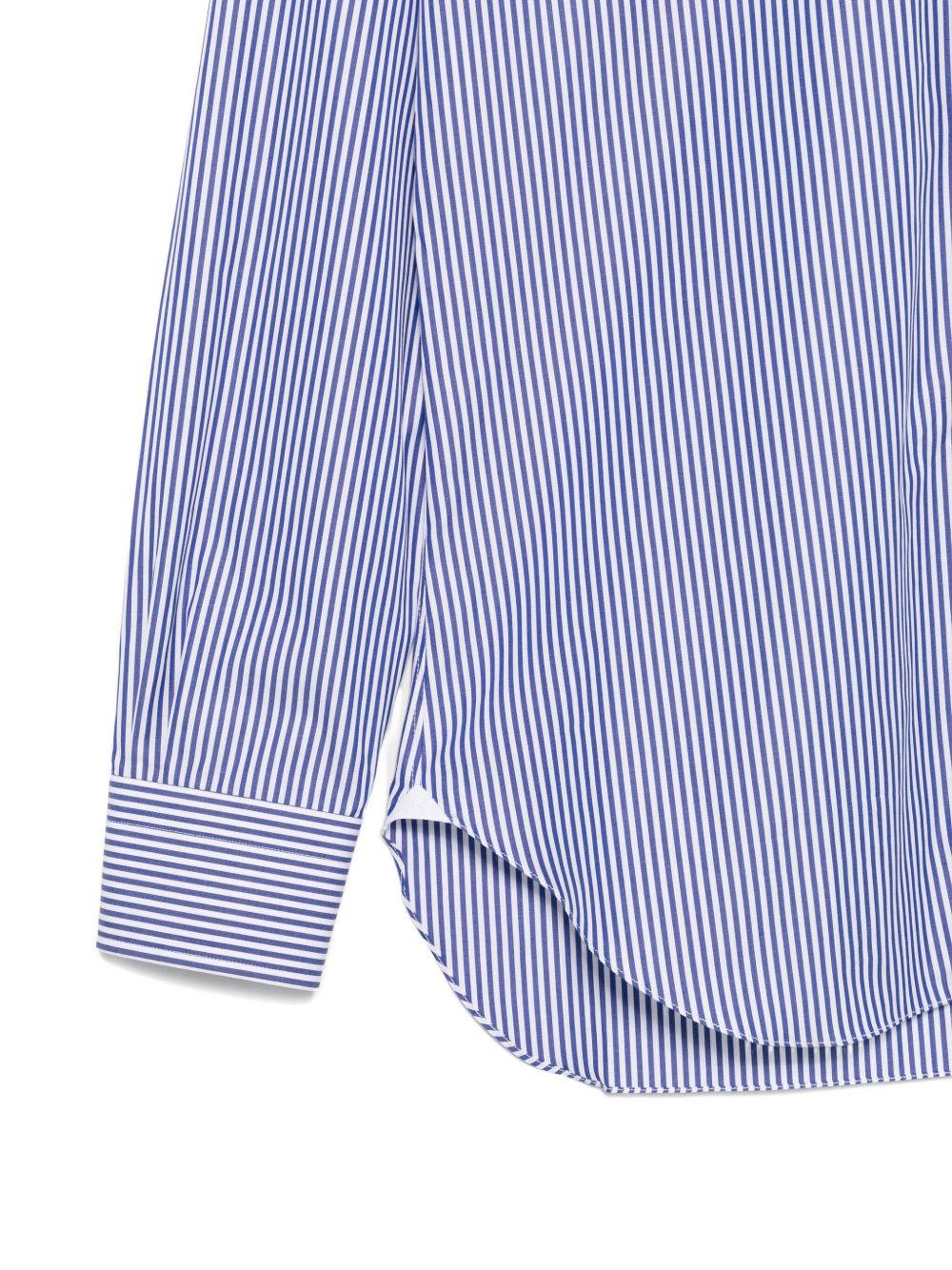 Camicia a righe in blu e bianco Barba - uomo 