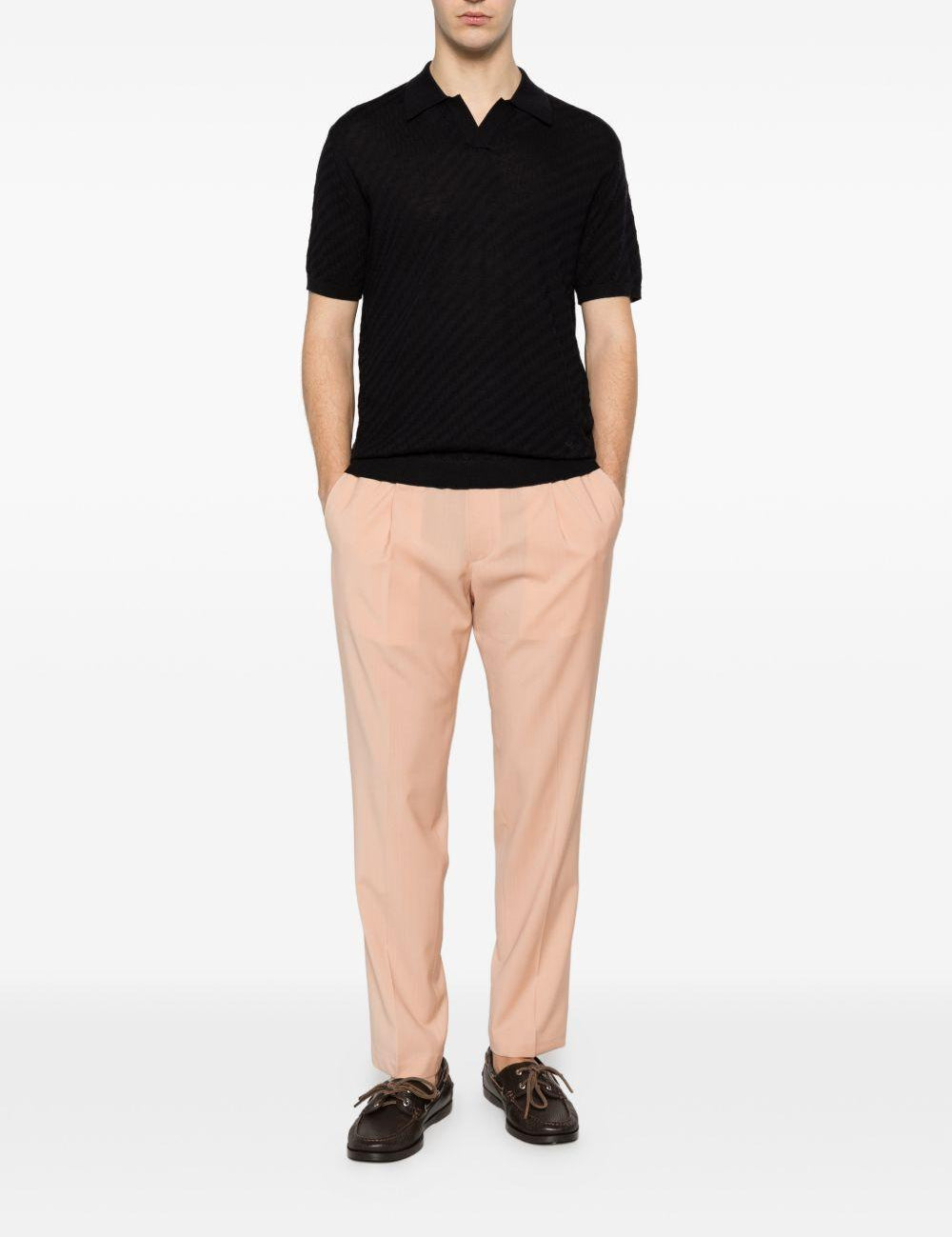 Pantaloni con coulisse e pieghe in rosa Briglia 1949 - uomo 