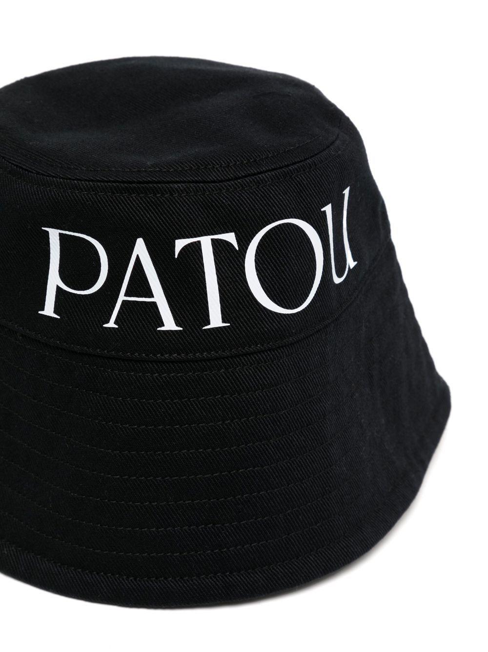 Cappello bucket con stampa in nero - donna 