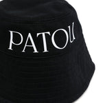 Cappello bucket con stampa in nero - donna 