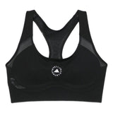 Top sportivo con logo in nero Adidas by stella mc cartney  - donna 