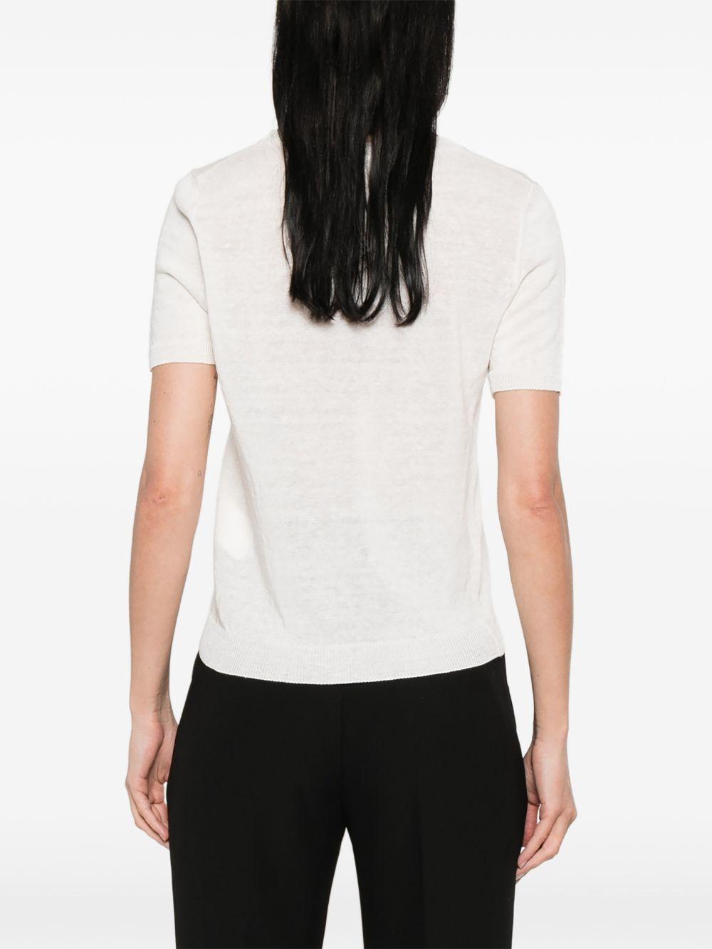 Top girocollo Wkdpancone in bianco Maxmara weekend - donna 