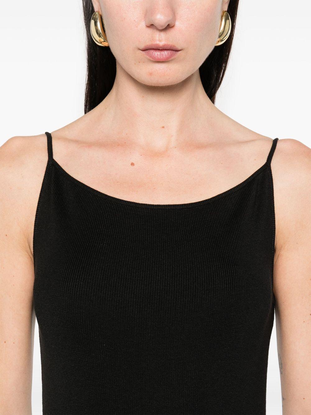 Abito lungo Lyr in maglia in nero Aya Muse - donna 