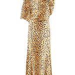 Abito lungo con stampa animalier Rabanne - donna 