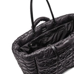 Borsa tote xxl trapuntata in nero Ganni - donna 