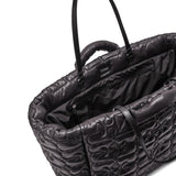 Borsa tote xxl trapuntata in nero Ganni - donna 