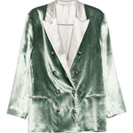 Blazer doppiopetto in verde Alberta Ferretti - donna 