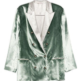 Blazer doppiopetto in verde Alberta Ferretti - donna 