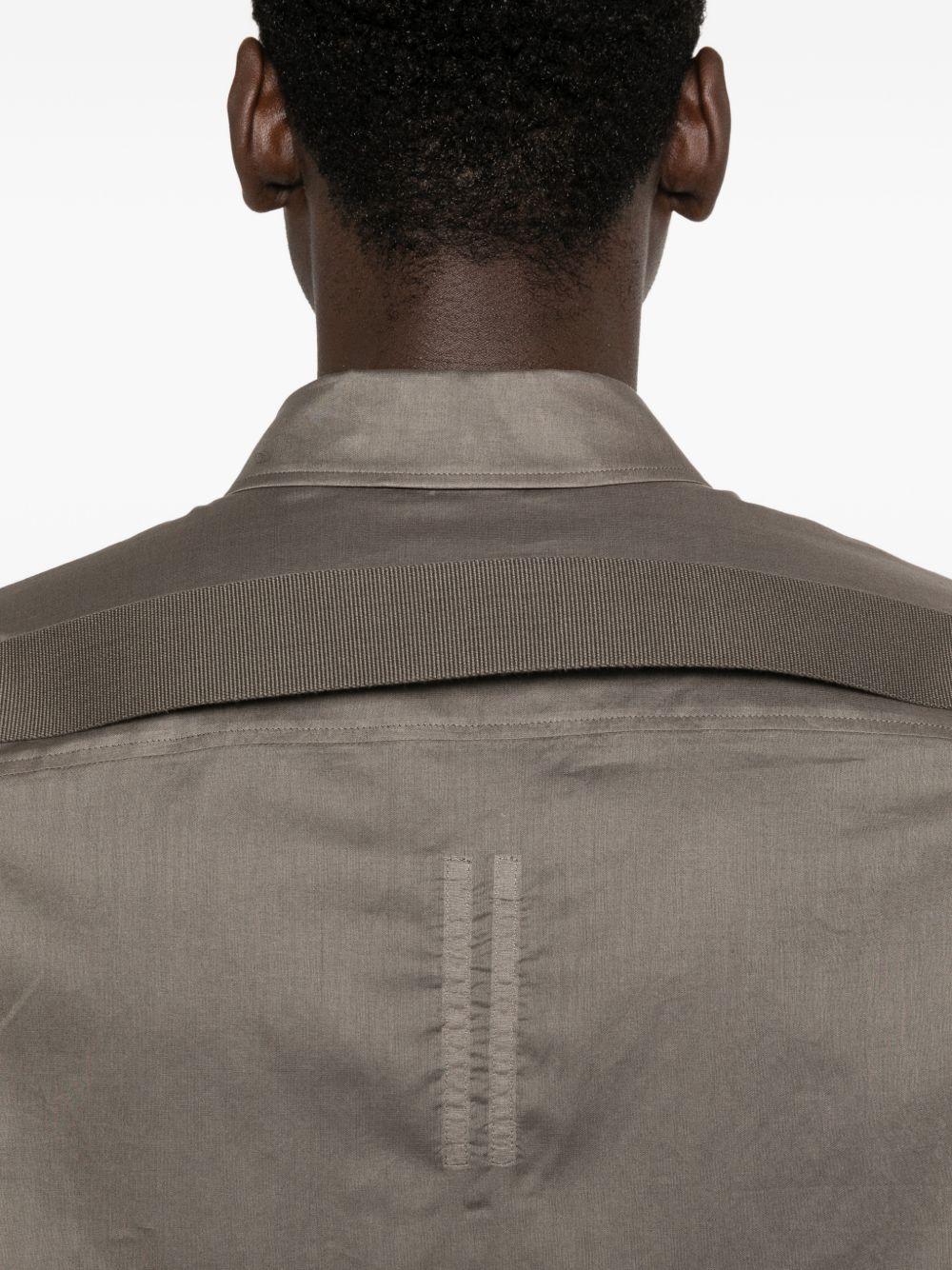 Camicia con tasche sul petto in marrone Rick owens - uomo 