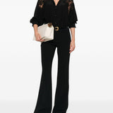 Pantaloni a vita alta in nero Ermanno scervino - donna 