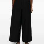 Pantaloni a gamba mapia con coulisse in nero Toteme - donna 