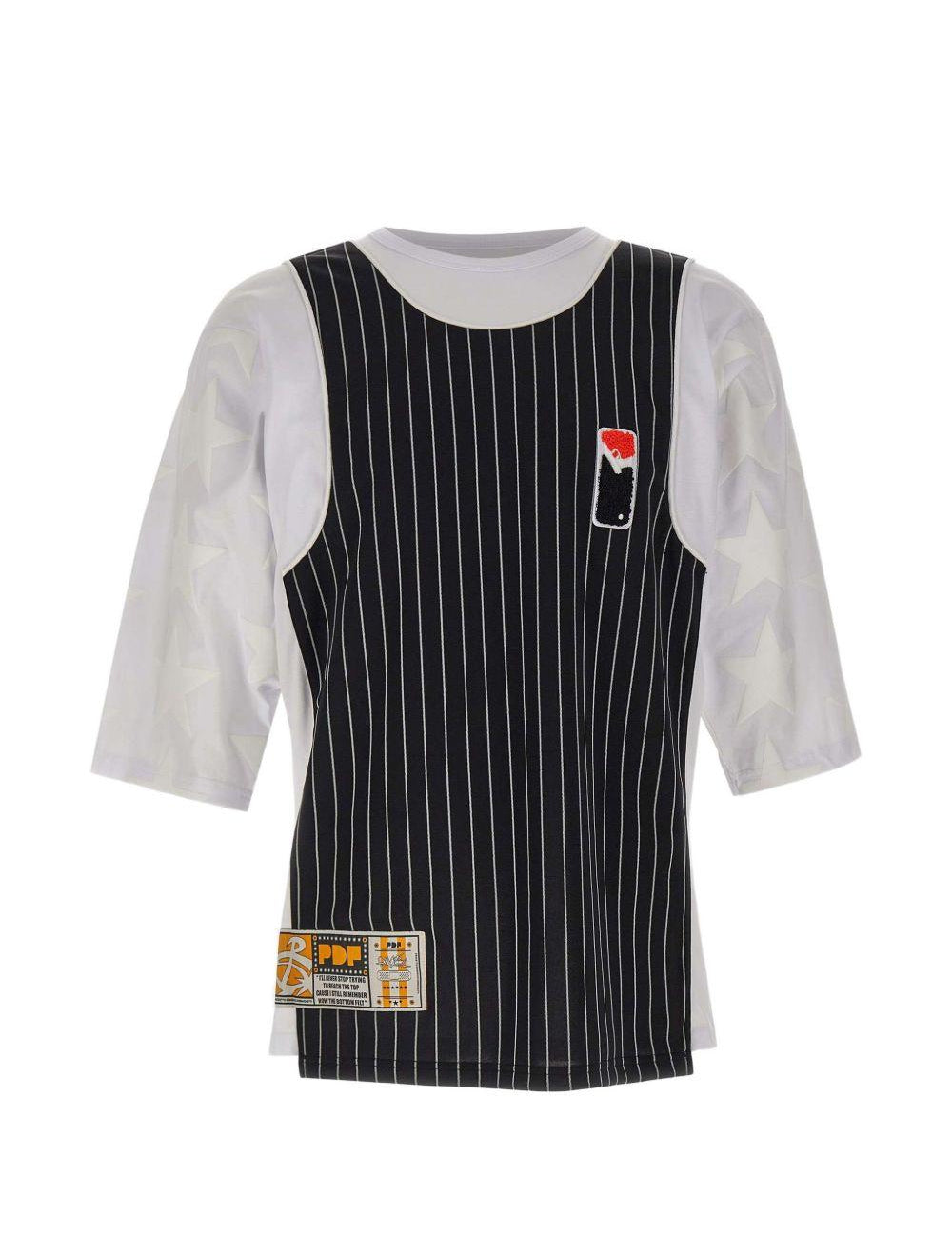T-shirt con design a pannelli multicolore Pdf - uomo 