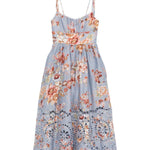 Abito midi Awaken Picnic a fiori in azzurro Zimmermann - donna 