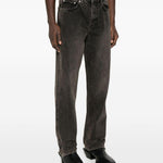 Jeans con zip in nero Represent - uomo 