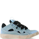 Sneakers con lacci curb  in blu Lanvin - uomo 