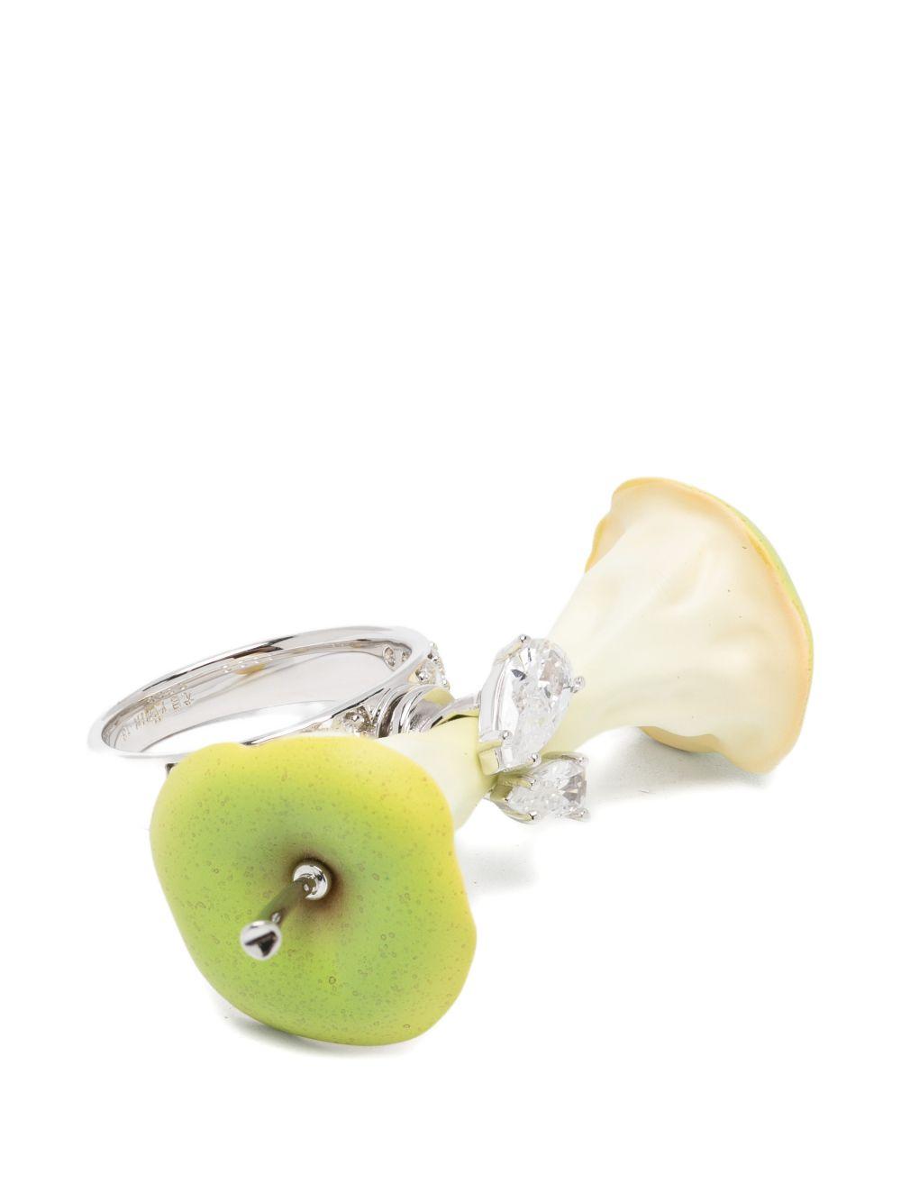Anello paradise/torzellino di mela in verde Yvmin - donna 