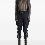 Blusa trasparente Jumbo Tabard in nero Rick owens - donna 