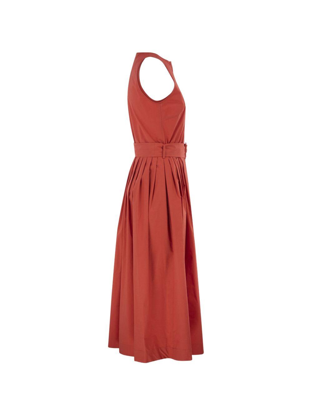Abito midi con cintura in rosso Antonelli - donna 