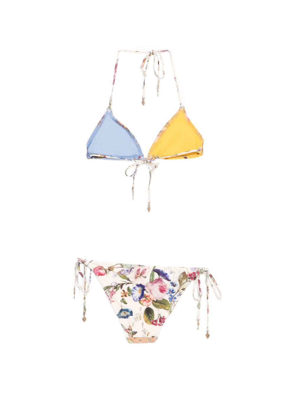 Bikini con stampa spliced in multicolore Zimmermann - donna 
