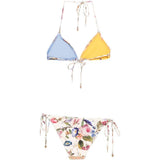 Bikini con stampa spliced in multicolore Zimmermann - donna 
