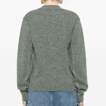 Maglione a strati in verde di Rabanne - donna 