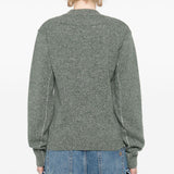Maglione a strati in verde di Rabanne - donna 