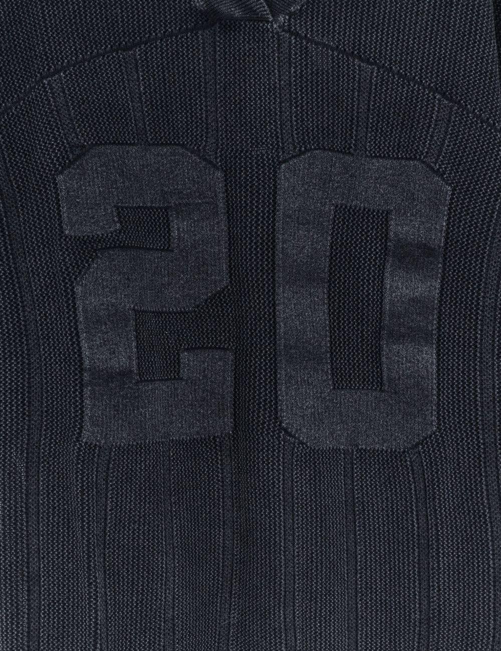 T-shirt oversize a coste con scollo a v in grigio Represent - uomo 
