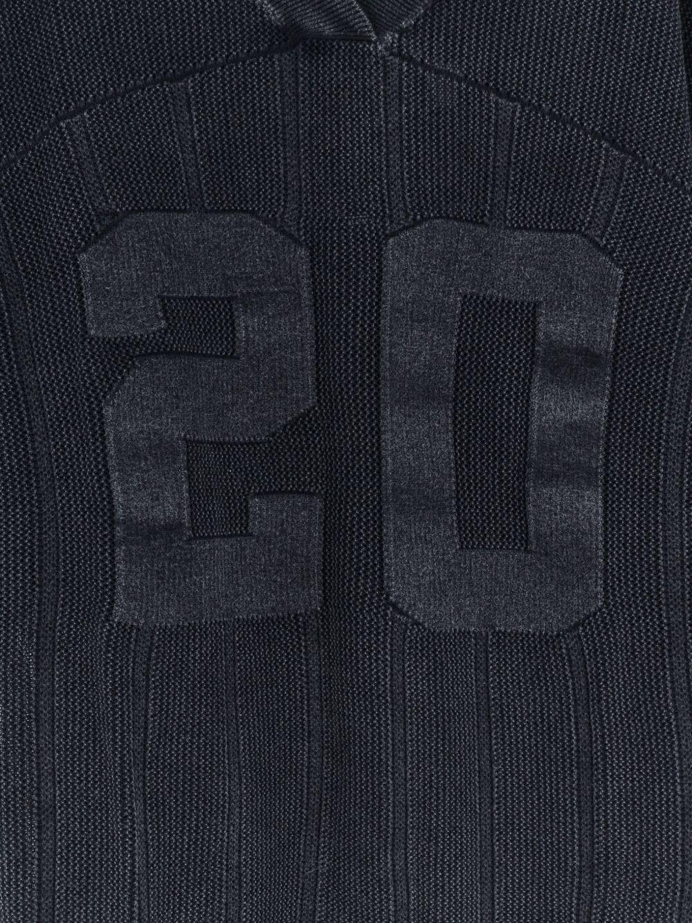 T-shirt oversize a coste con scollo a v in grigio Represent - uomo 