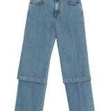 Jeans con design a cinque tasche in blu The attico - donna 