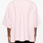 Camicia a maniche corte con tasca a patta in Corcoran in rosa Willy chavarria - uomo 