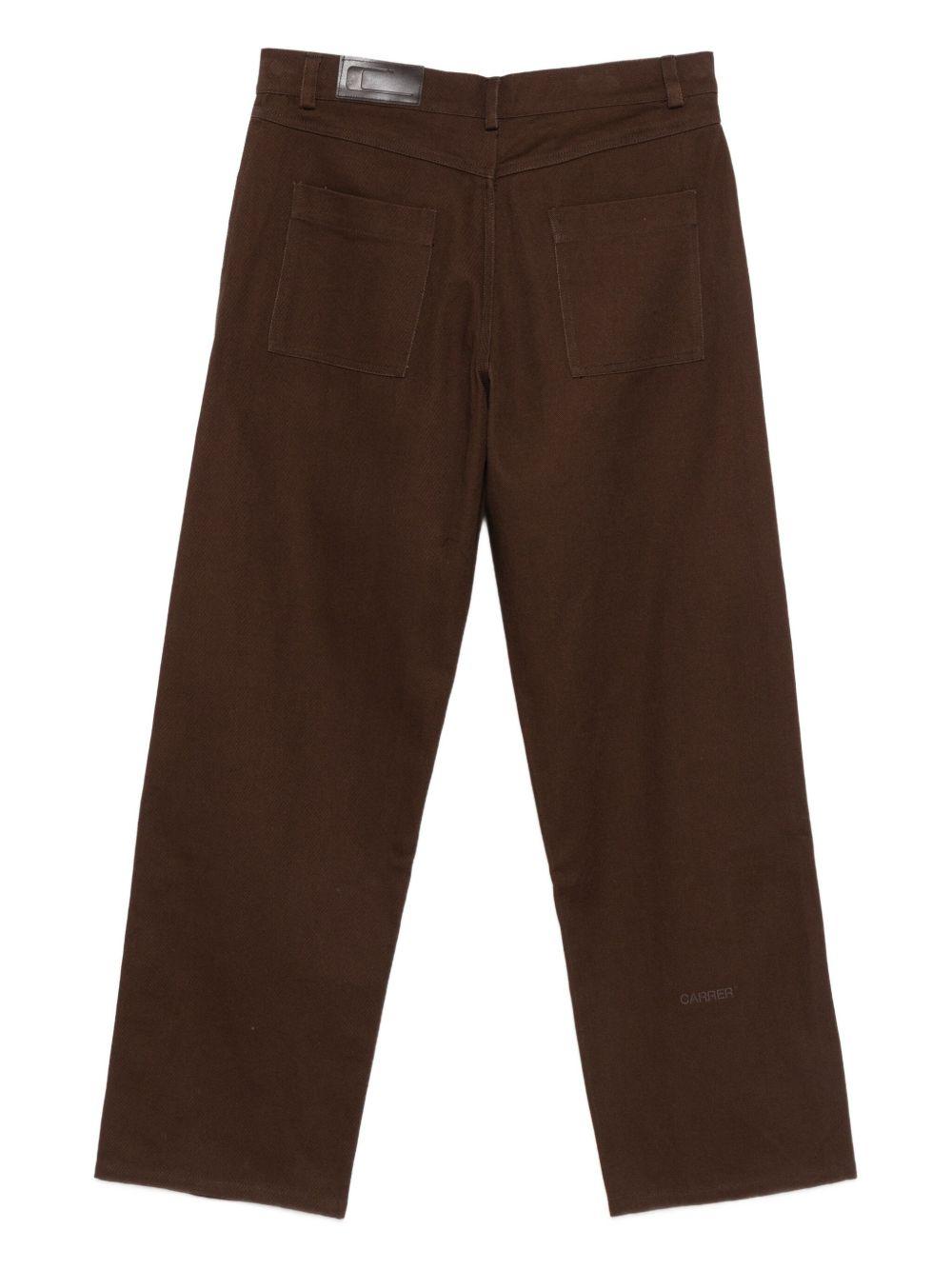 Jeans con tasche in marrone Carrer - uomo 