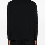 T-shirt a manica lunga stampata in nero Simone rocha - uomo 