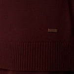 Felpa con cappuccio in lana e cachemire liana in bordeaux Maxmara - donna 