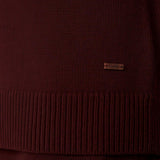 Felpa con cappuccio in lana e cachemire liana in bordeaux Maxmara - donna 