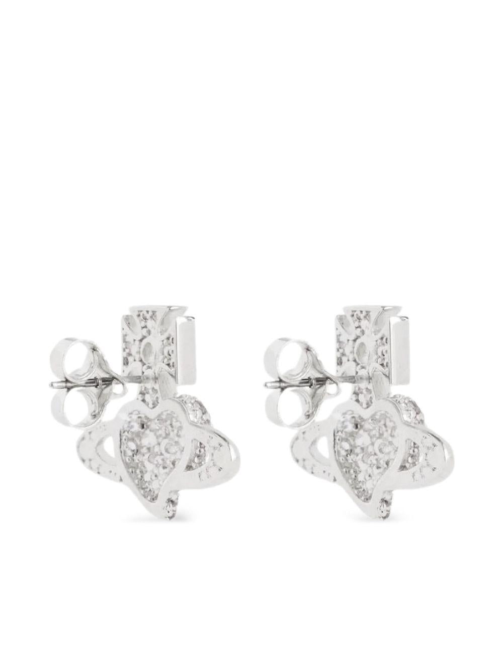 Orecchini con cristalli Agatha in argento 