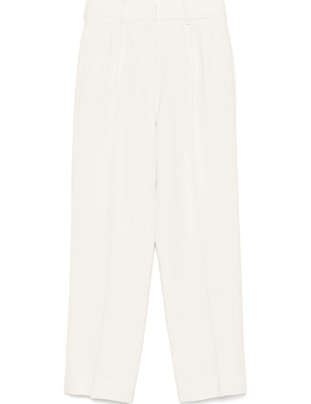 Pantalone a gamba dritta con pinces Resolute in avorio BLAZÉ MILANO - donna 