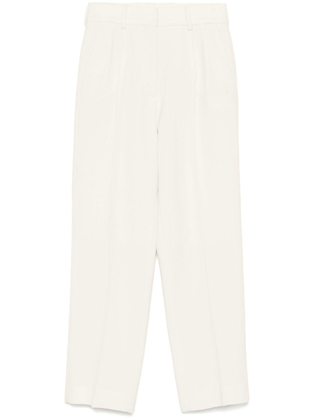 Pantalone a gamba dritta con pinces Resolute in avorio BLAZÉ MILANO - donna 
