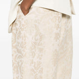 Pantaloni in jacquard Piper in beige Uma wang  - donna 